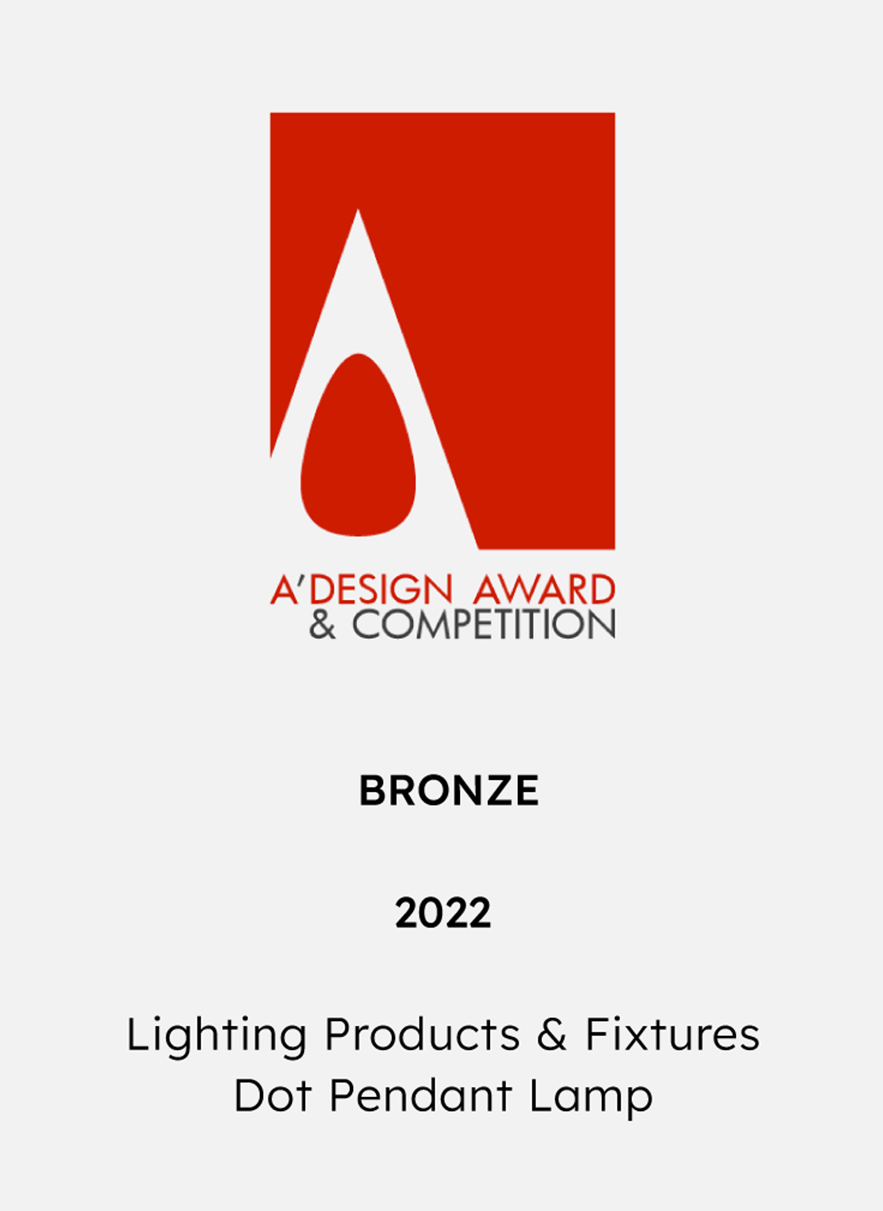 A'DESIGN AWARD - BRONZE - LIGHTING PRODUCTS & FIXTURES - DOT PENDANT LAMP, 2022