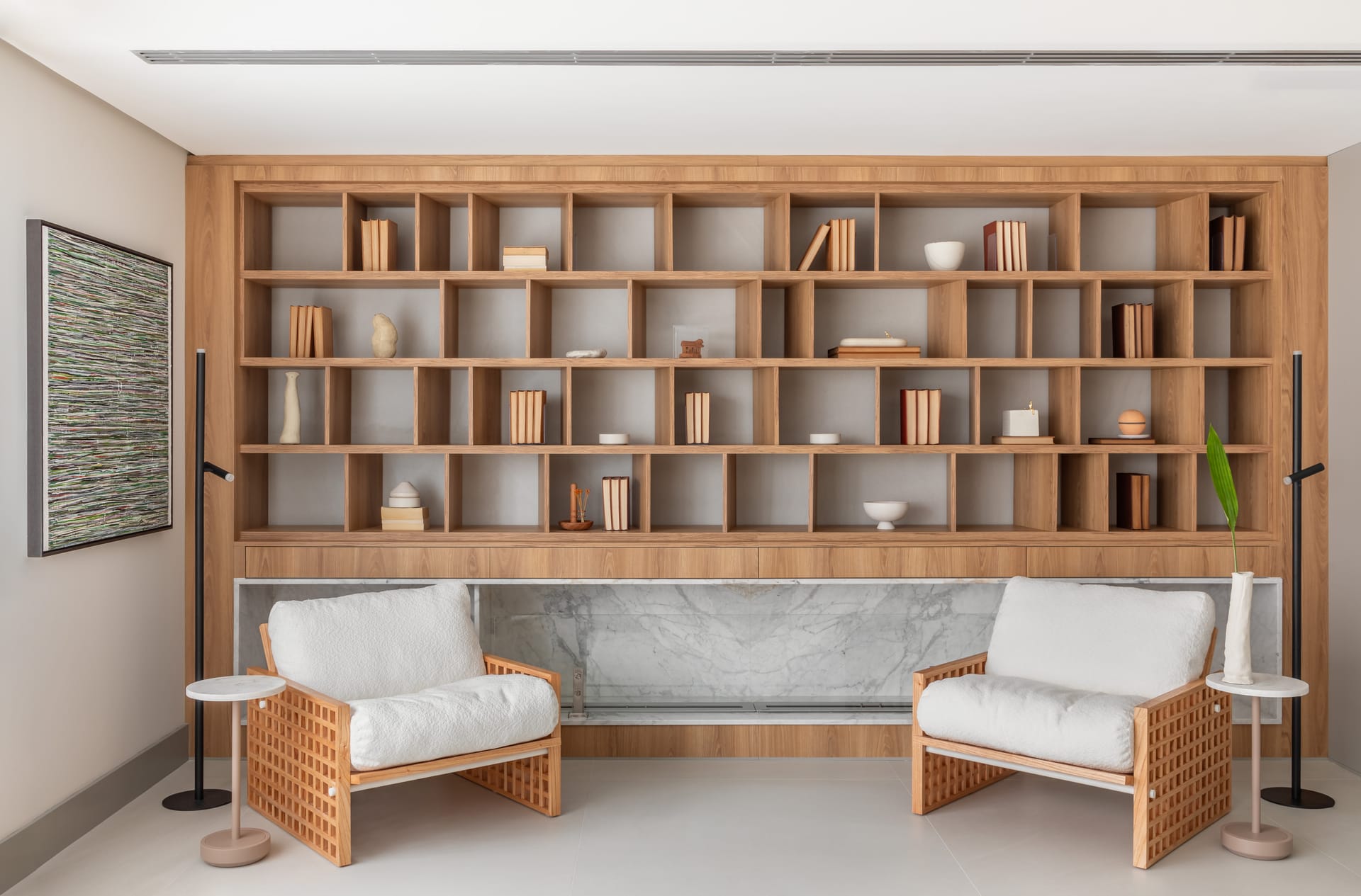 Detalhes do escritório - materiais e referências de projeto